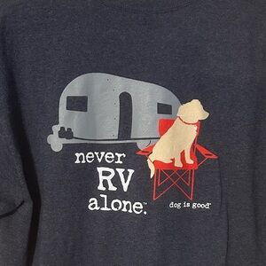 RV Dog is Good Blue‎ Tee